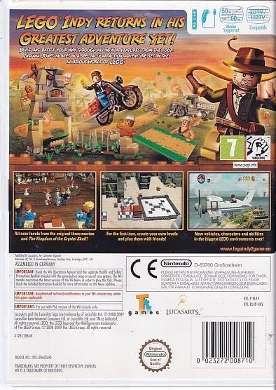 LEGO Indiana Jones 2 the Adventure Continues - Nintendo Wii (B Grade) (Genbrug)